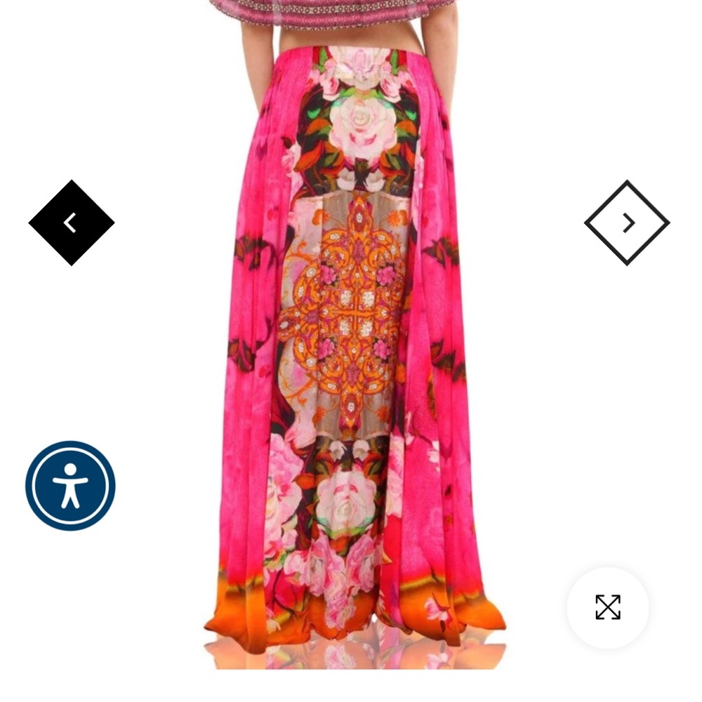 LONG MAXI SKIRT IN FUCHSIA